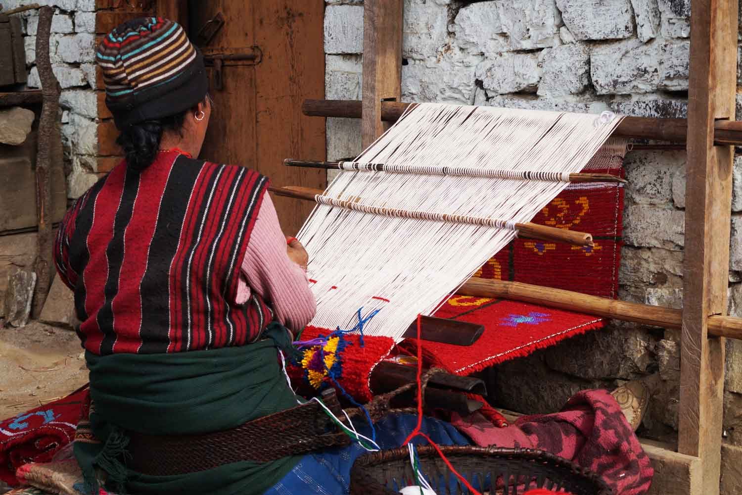 Carpet weaving